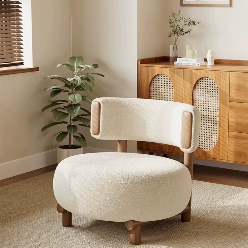 Fauteuils de salon modernes et confortables, chaises douces et mignonnes pour la salle à manger, fauteuils de bureau nordiques relaxants, mobilier de maison