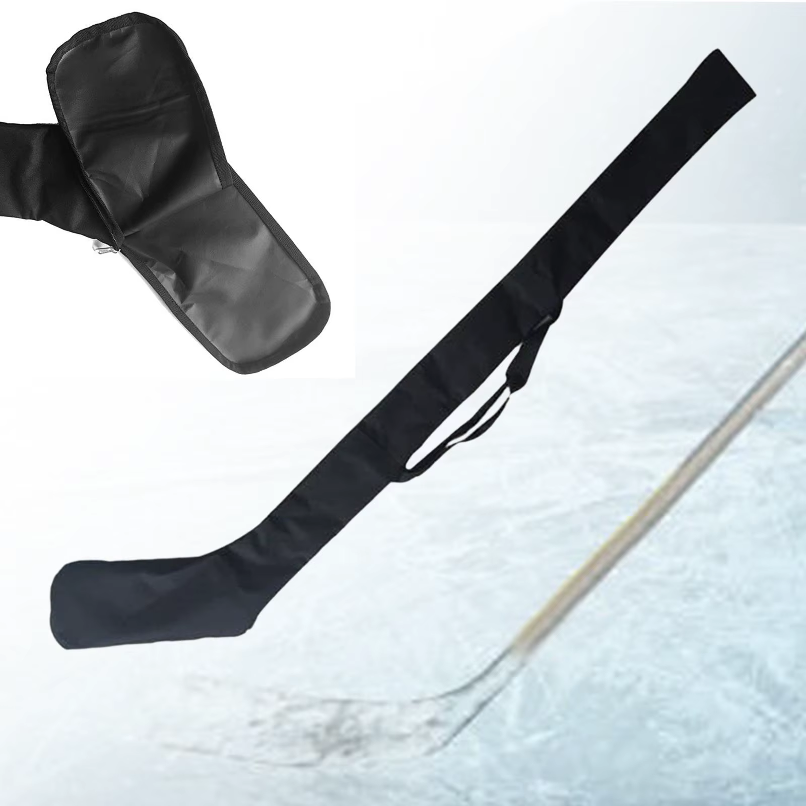 Sac de transport noir pour bâtons de hockey sur glace, sac de club, hockey sur glace