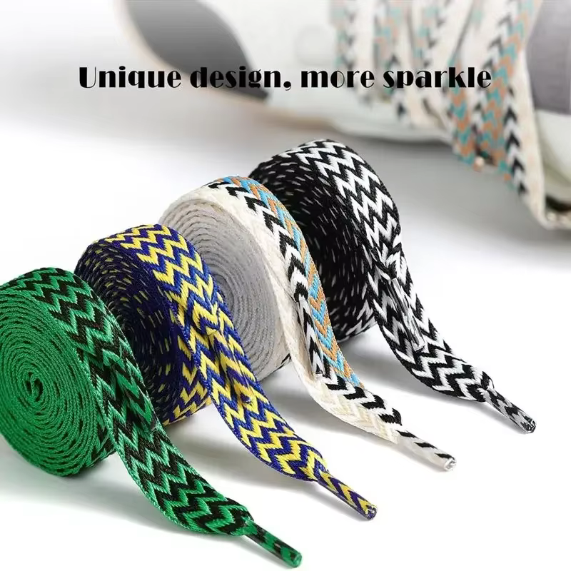 Encounaker-Lacets Lumineux Plats et Ondulés pour Chaussures de dehors