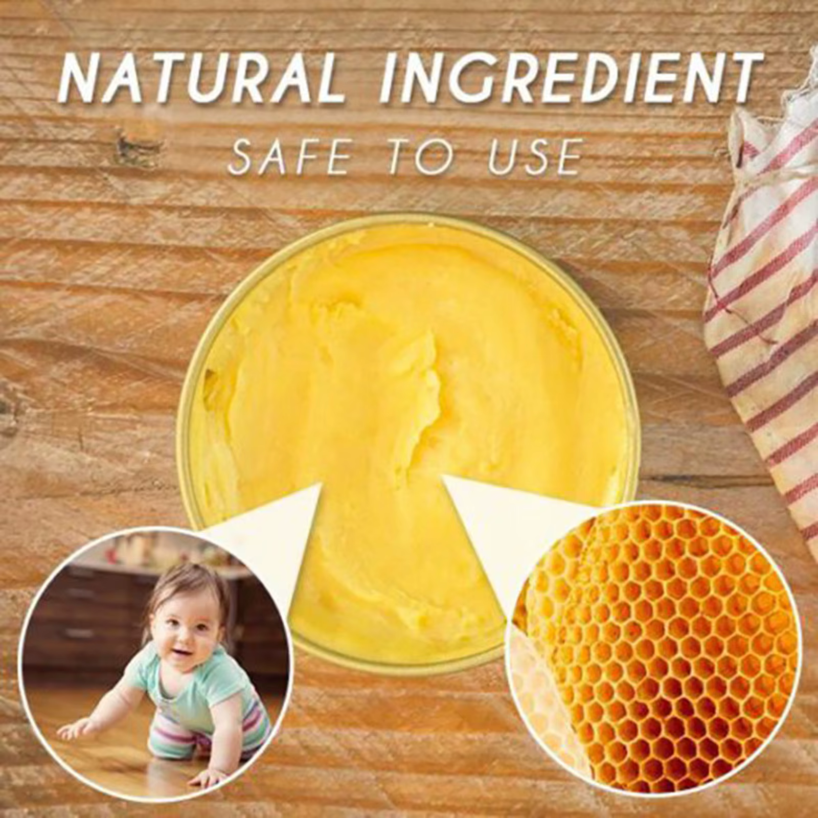 Cire d'abeille d'assaisonnement pour bois, cire Pure naturelle biologique, entretien des meubles, nettoyage du bois, Solution complète pulie