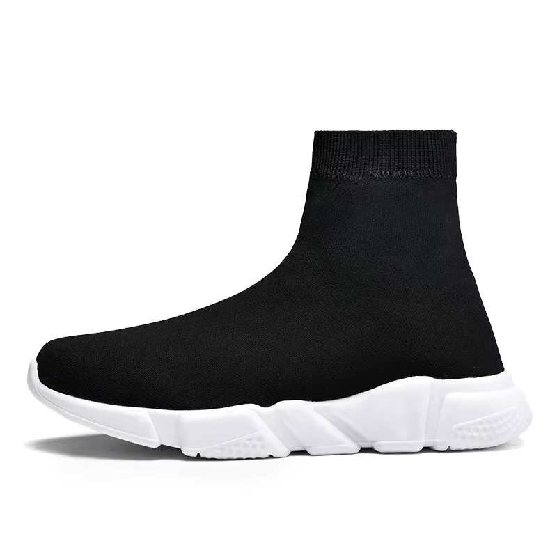 Baskets montantes noires classiques pour hommes et femmes