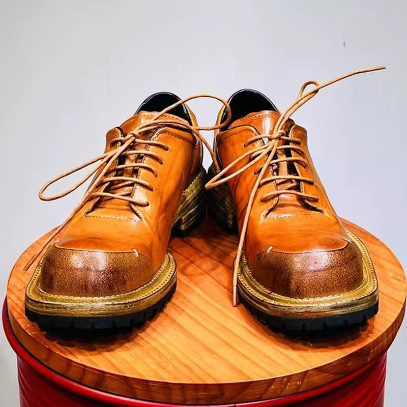 Chaussures Oxford en cuir de cheval pour hommes