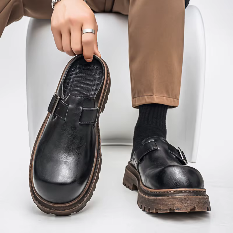 Mules à fond épais pour hommes