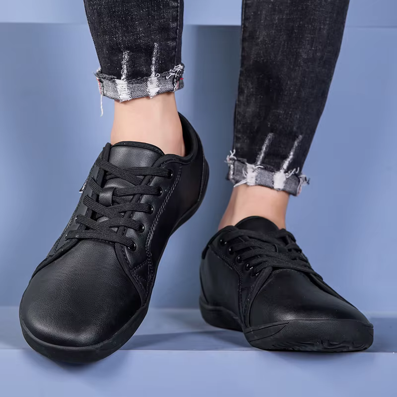 Oiaano bout large hommes chaussures minimalistes baskets confortables en cuir