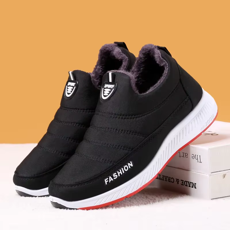 Chaussures en coton avec isolation en peluche pour femmes