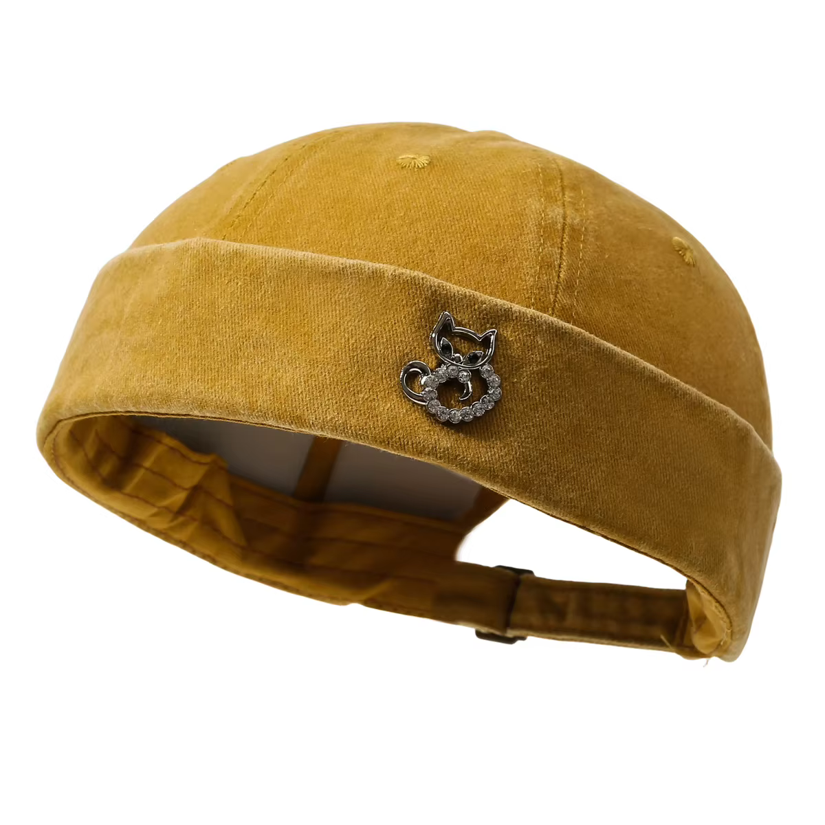 Casquette hip-hop style Hong Kong, casquette délavée pour femme, casquette tendance streetwear pour homme, casquette rétro polyvalente en forme de melon