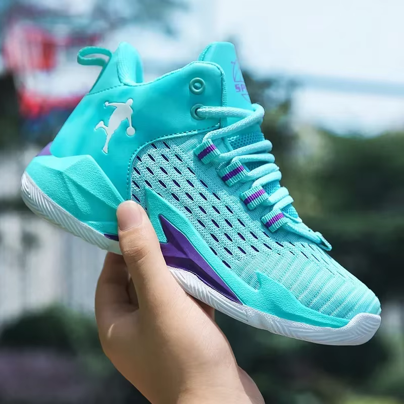 Chaussures de basket-ball respirantes et confortables pour enfants