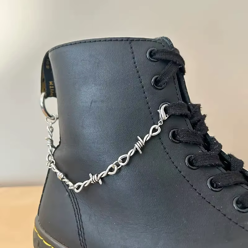 Chaîne de décoration de chaussures à Double épine détachable