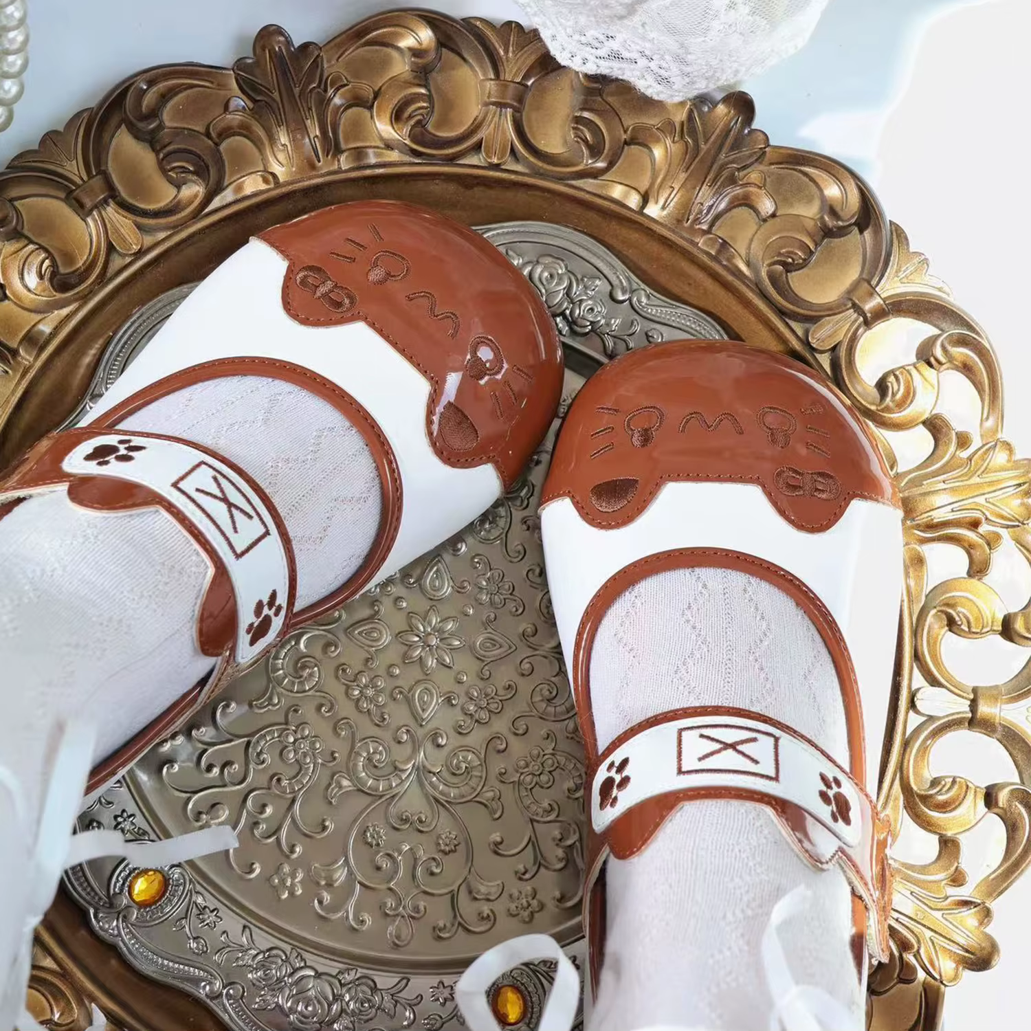 Chaussures en cuir originales Lolita Mary Jane pour femmes