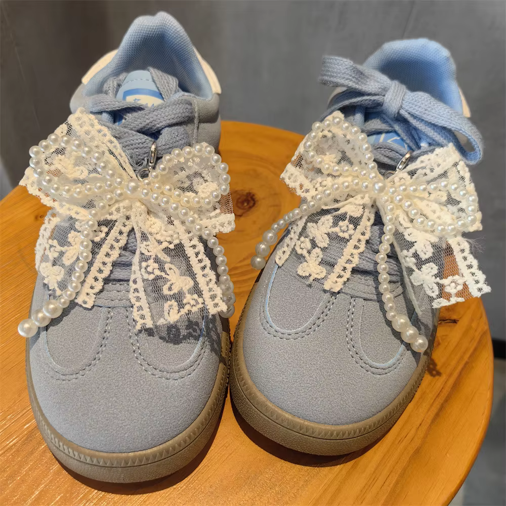 Accessoires de breloques de chaussures en dentelle
