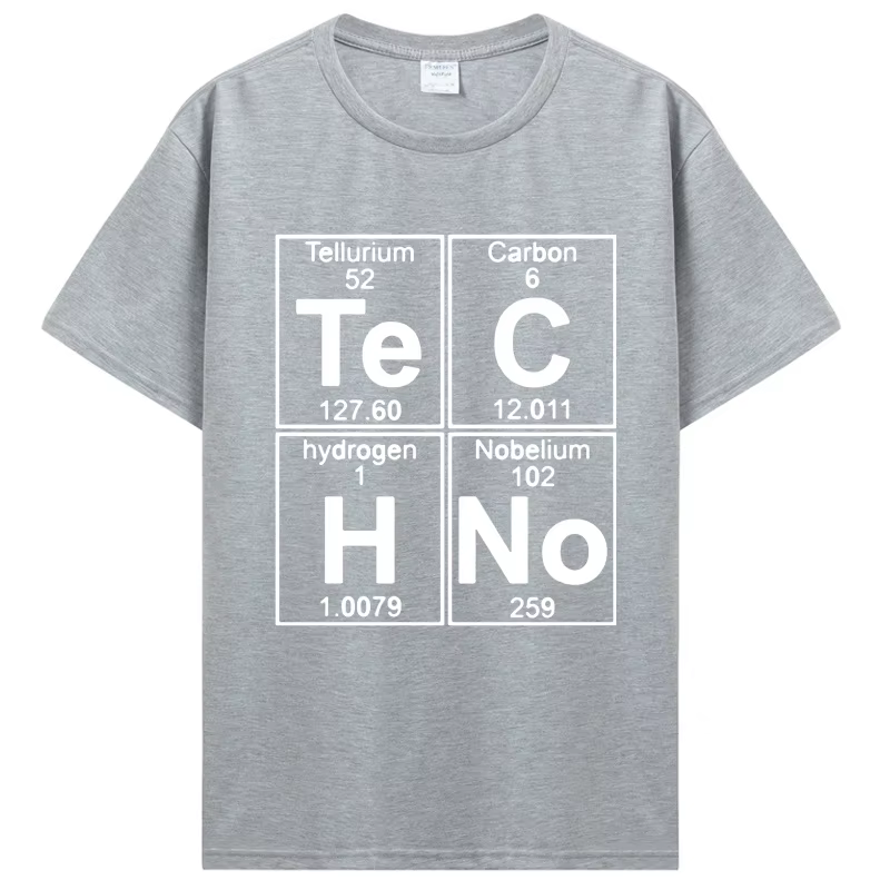 T-shirt humoristique Techno Tableau Périodique pour Hommes 100% Coton