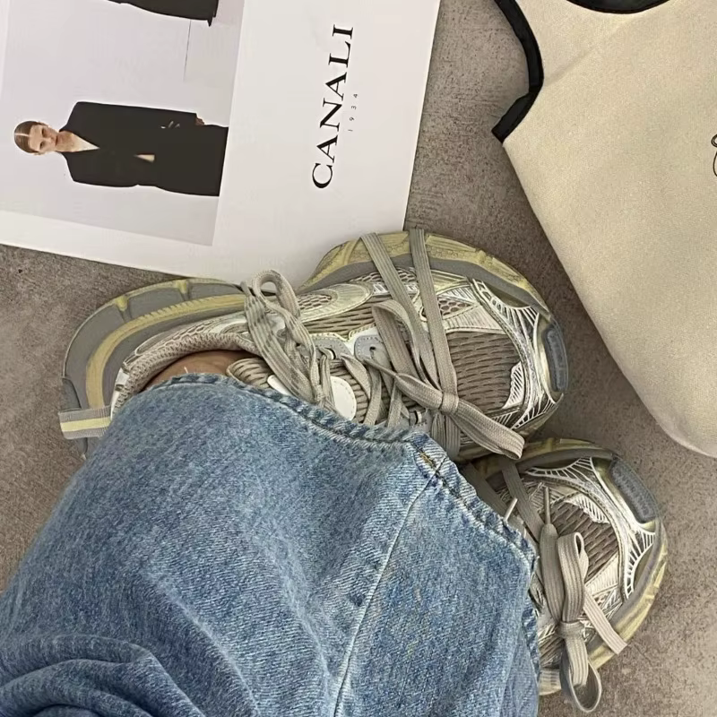 Chaussures de papa quatre saisons pour femmes
