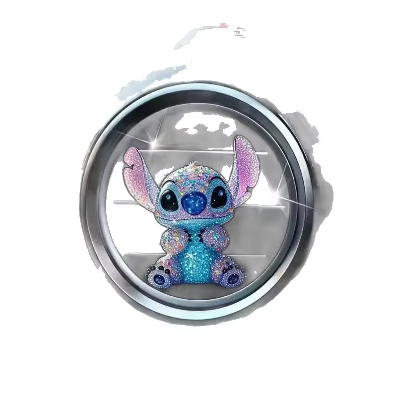 Point dessin animé acrylique plat 2d voiture accessoires intérieur piquet mignon voiture intérieur sortie d'air poupée aromathérapie décoration cadeau