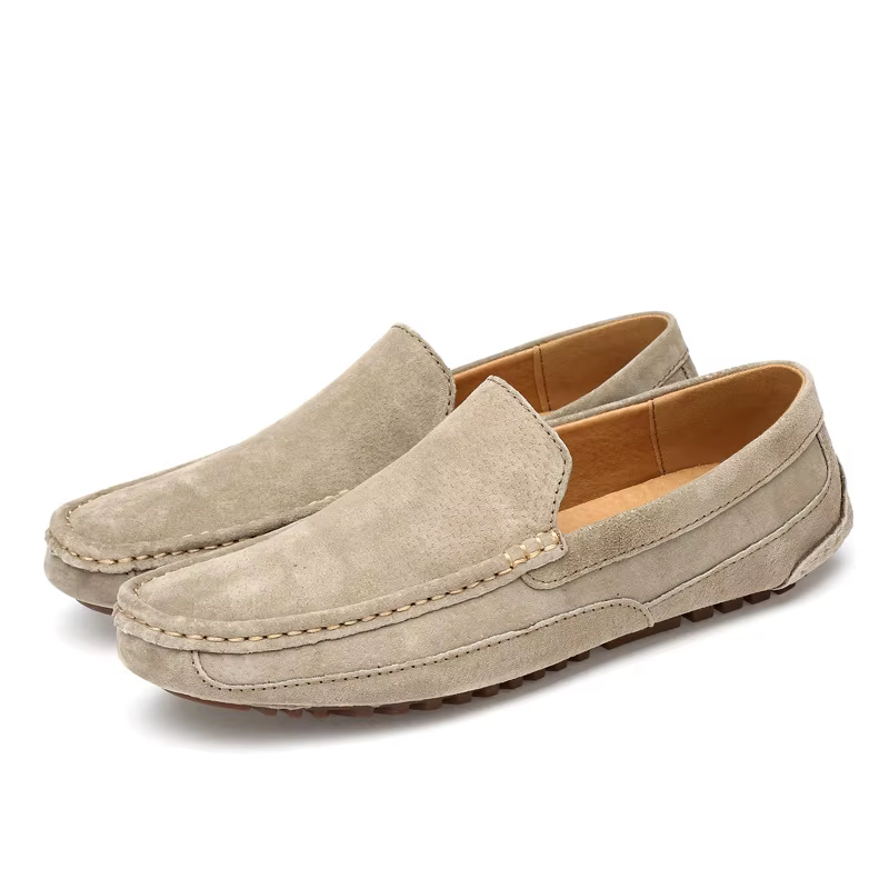 Mocassins en cuir suédé pour hommes