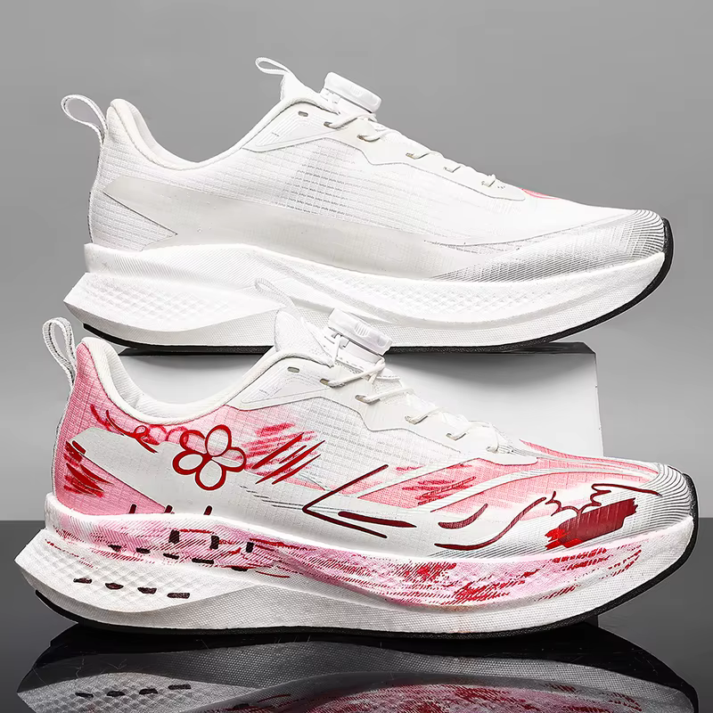 Chaussures de course professionnelles en carbone pour marathon, hommes et femmes, légères, antidérapantes, pour l'entraînement, le tennis