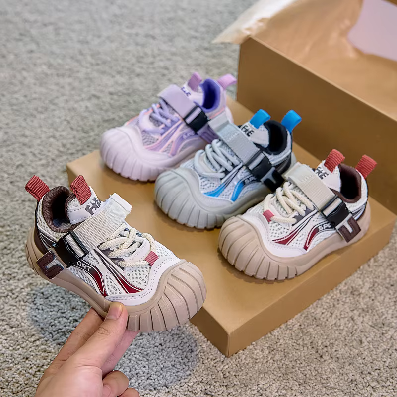 2025 nouvelle mode garçons filles chaussures de Tennis orteils coiffés confortables enfants baskets maille respirant
