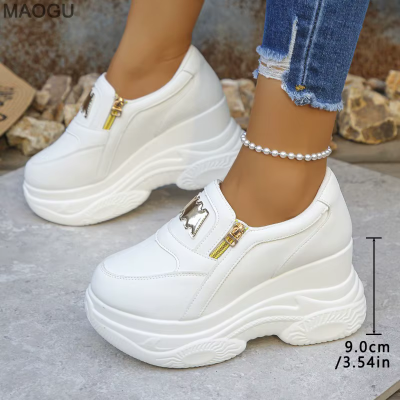 Chaussures à plateforme à semelle épaisse pour femmes