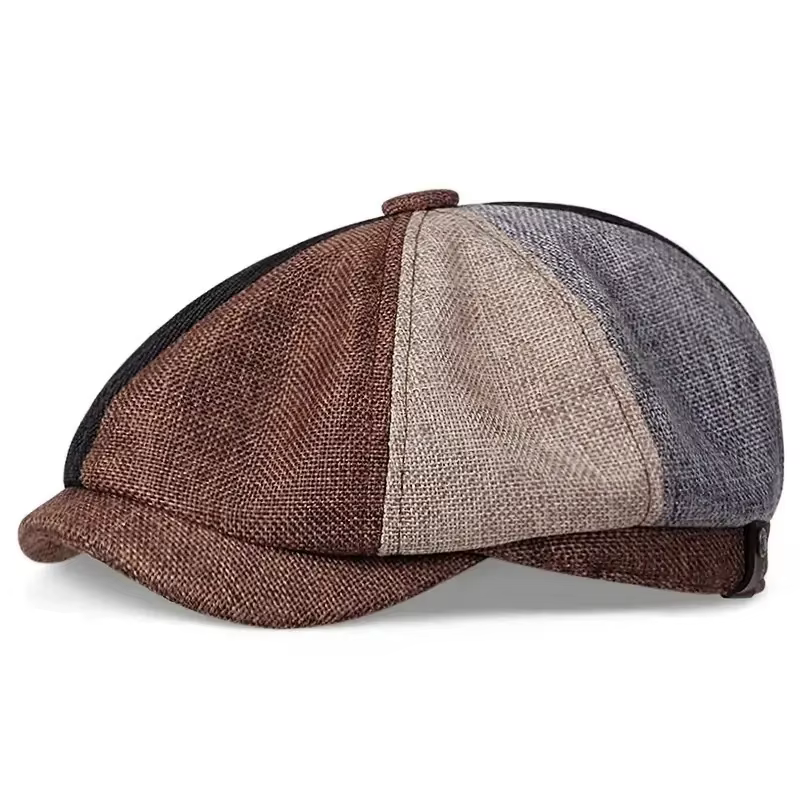 Chapeau décontracté pour homme style Peaky Blinders, Béret rétro printemps-automne, Chapeaux décontractés unisexes, Casquette octogonale sauvage, Chapeau de newsboy anglais pour fille