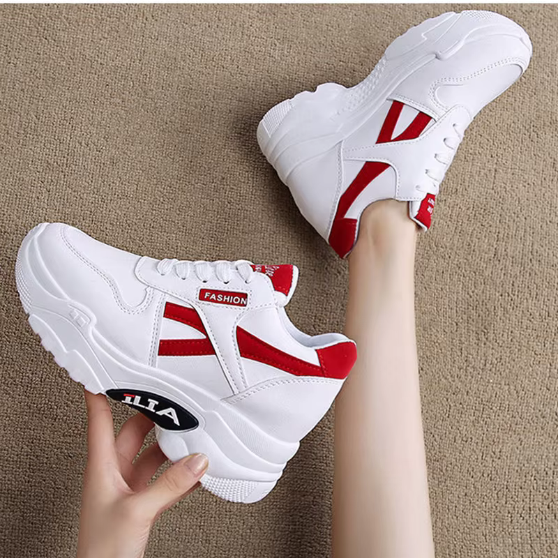 Baskets femmes plate-forme augmentation intérieure chaussures femme