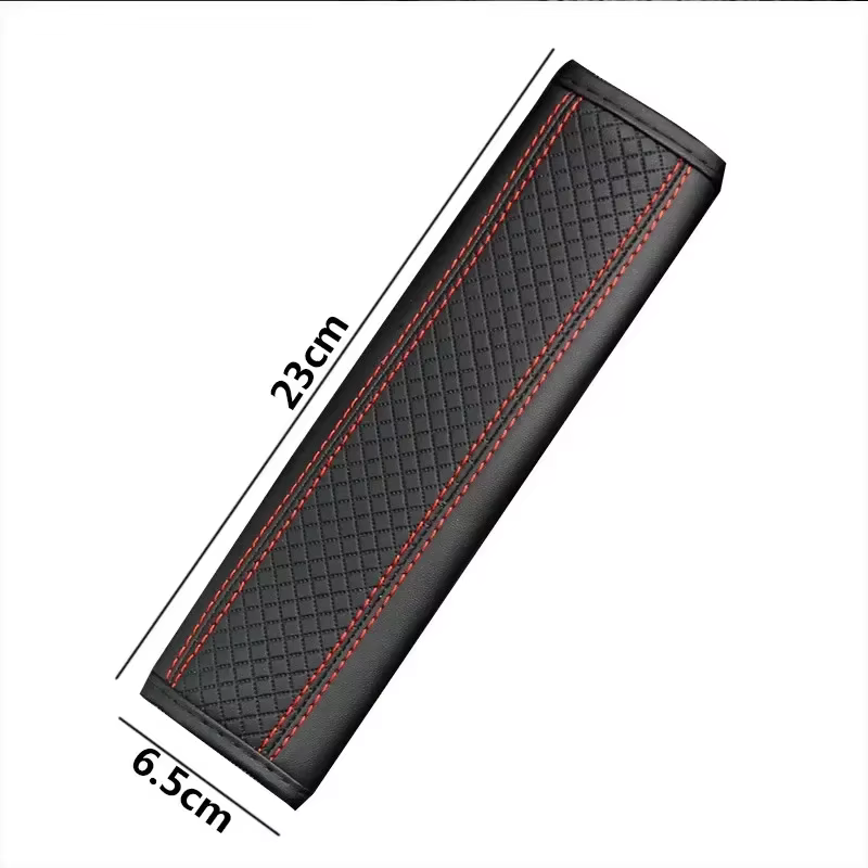 Accessoires de voiture ceinture de sécurité en cuir PU ceinture de sécurité housse d'épaule Protection respirante ceinture de sécurité rembourrage coussin accès intérieur automatique