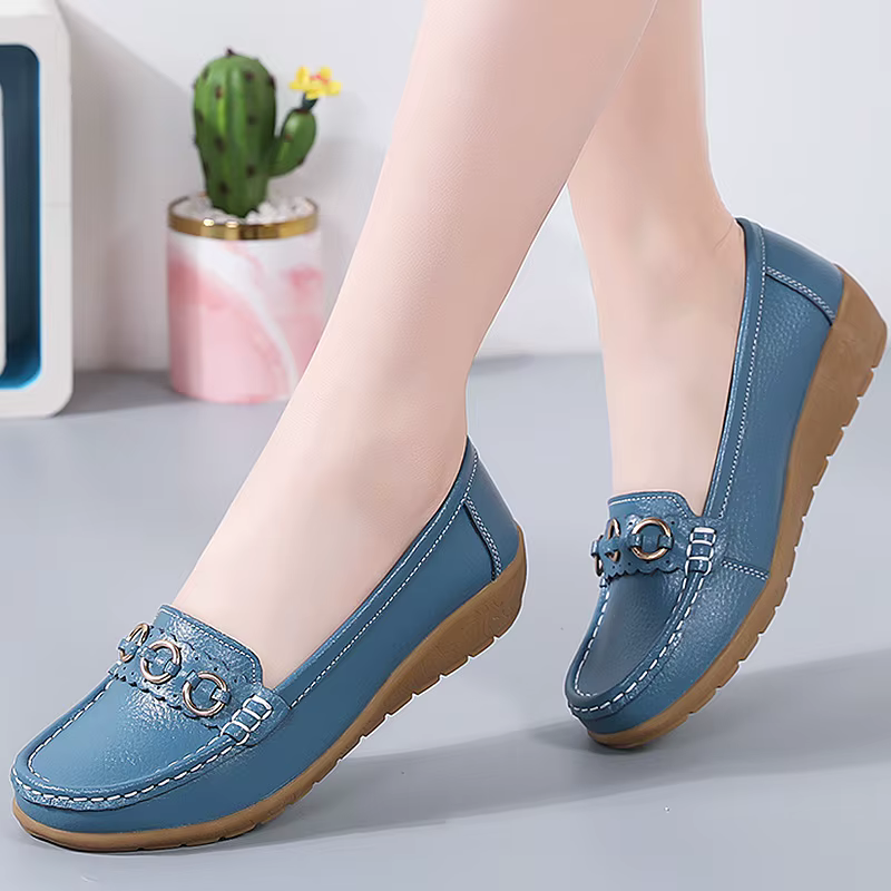 Femme chaussures doux talons bas