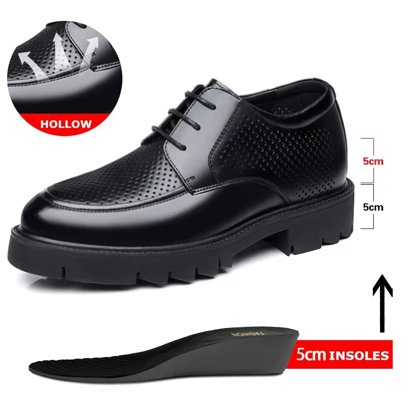 Hommes chaussures mode 8-10 cm hauteur augmentant chaussure automne à l'intérieur