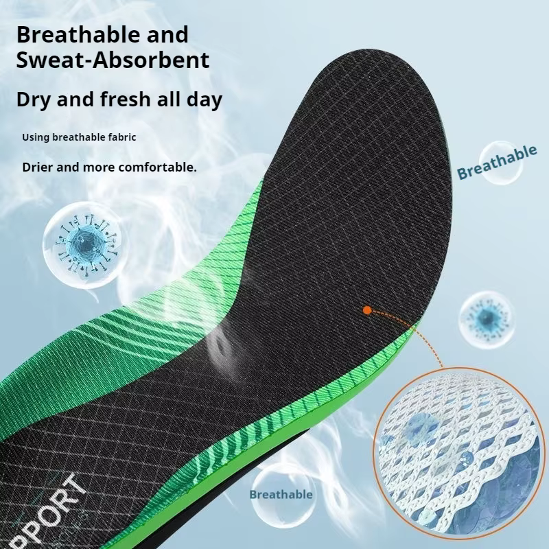 Semelles de chaussures de sport absorbant les chocs