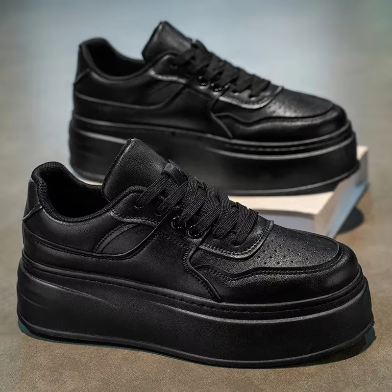 Chaussures de papa tendance, confortables, légères, en cuir souple, chaussures de course, style décontracté et sportif, style universitaire, polyvalentes, respirantes