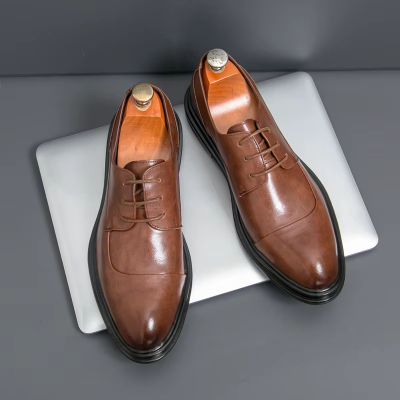 Chaussures habillées de banquet pour hommes de marque classique pointues