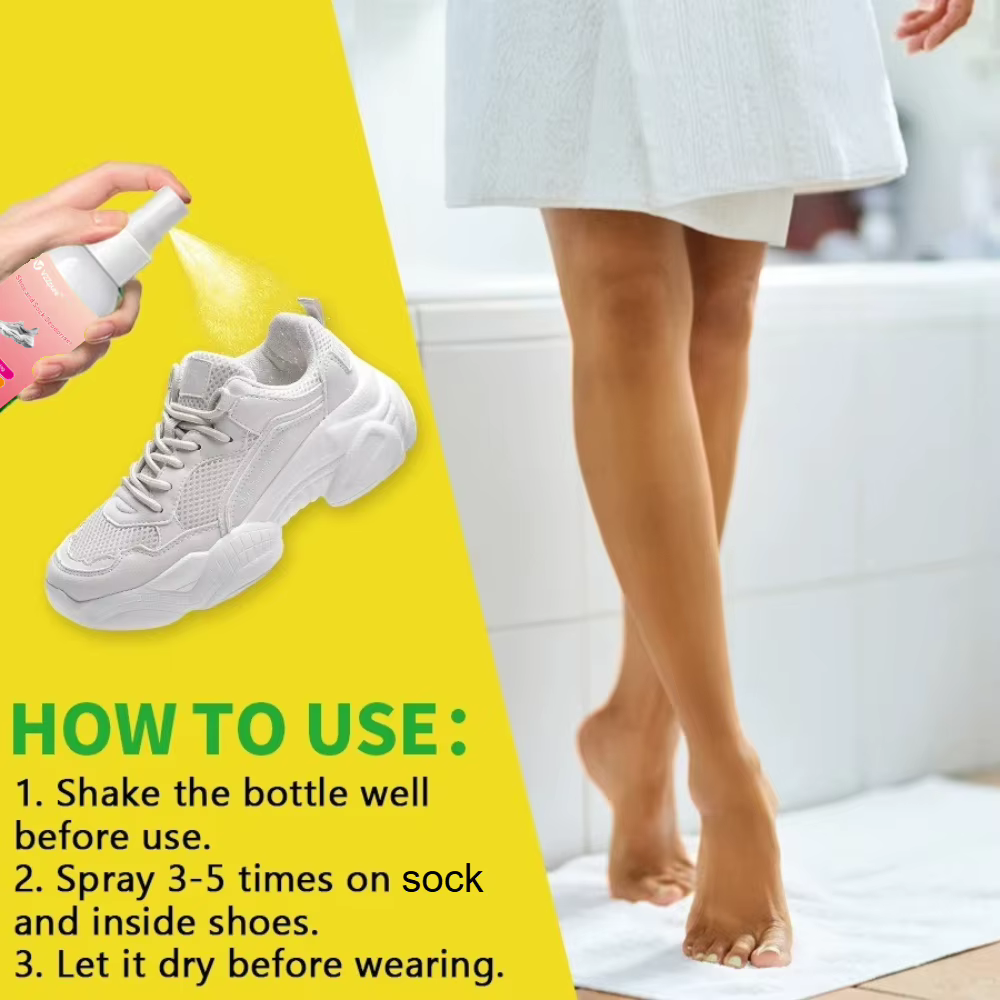 Spray Désodorisant Parfumé pour Chaussures et Chaussettes