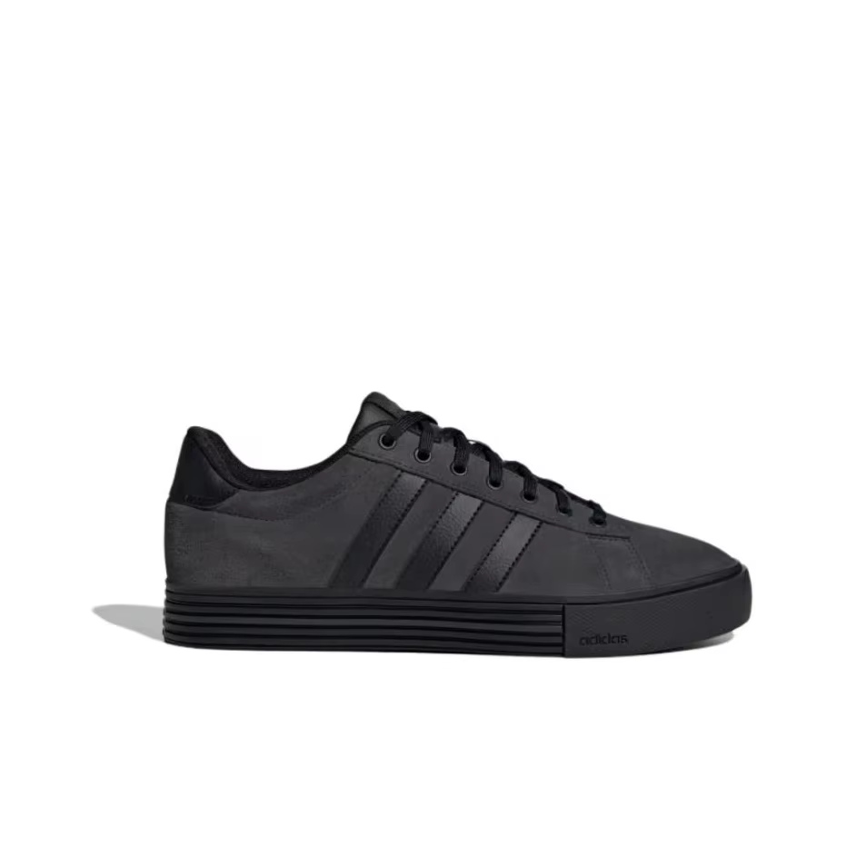 Adidas Daily 4.0 Chaussures de skateboard basses en cuir synthétique unisexe noir JI4355