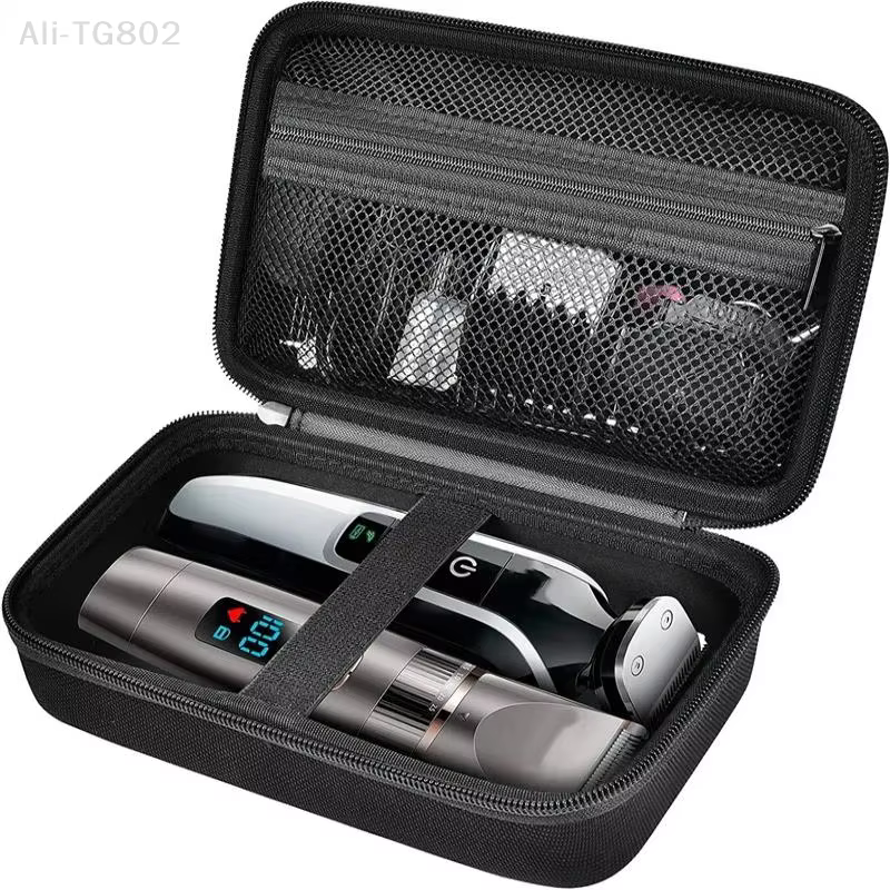 Sac de rangement pour tondeuse à barbe avec sac intérieur en filet, organiseur pour tondeuse à cheveux, étui de rangement pour kit de toilettage (sacs uniquement)