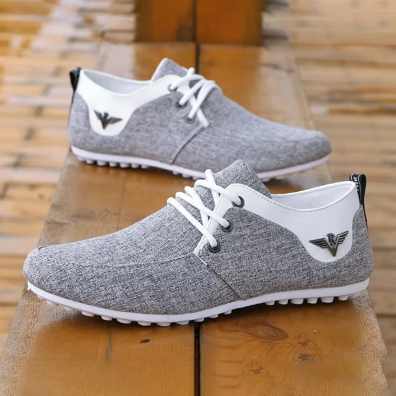 Chaussures en toile légères à lacets pour hommes