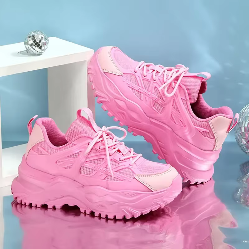 Chaussures de dehors à Plateforme Rose pour Femme
