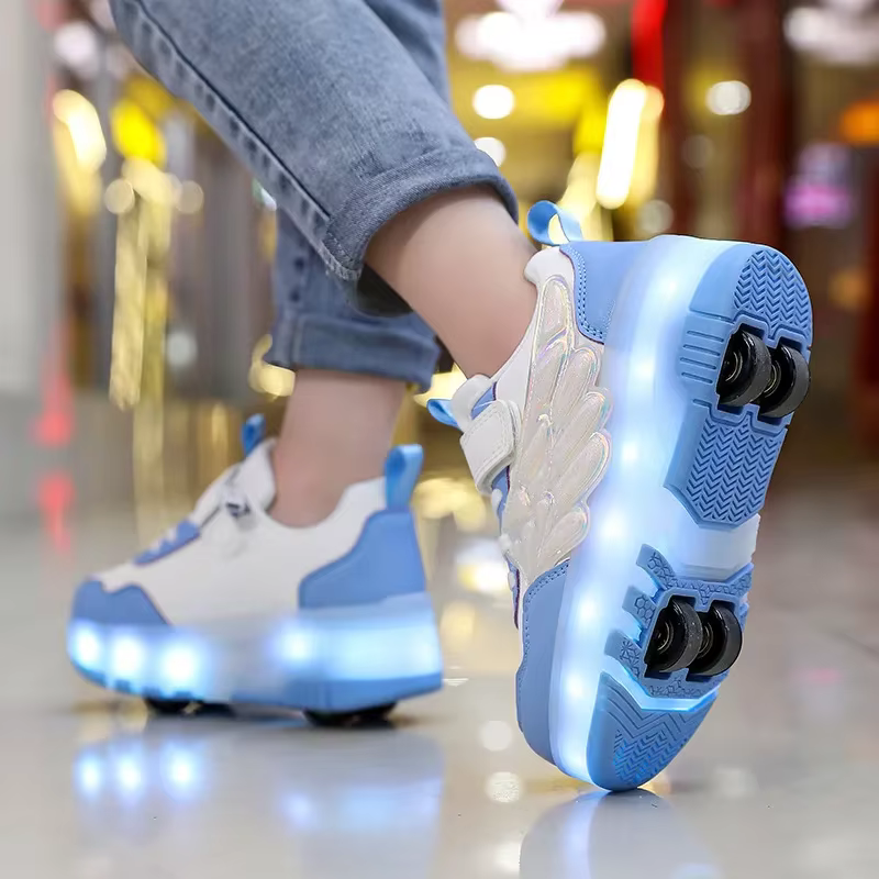 Chaussures de marche à quatre roues améliorées