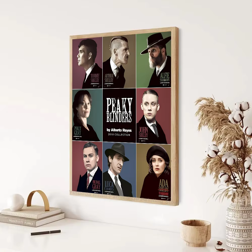 Affiche en papier imprimé Tommy Shelby Peaky Blinders, 1 pièce, maison, salon, chambre à coucher, entrée, Bar, Restaurant, café, peinture artistique, décoration