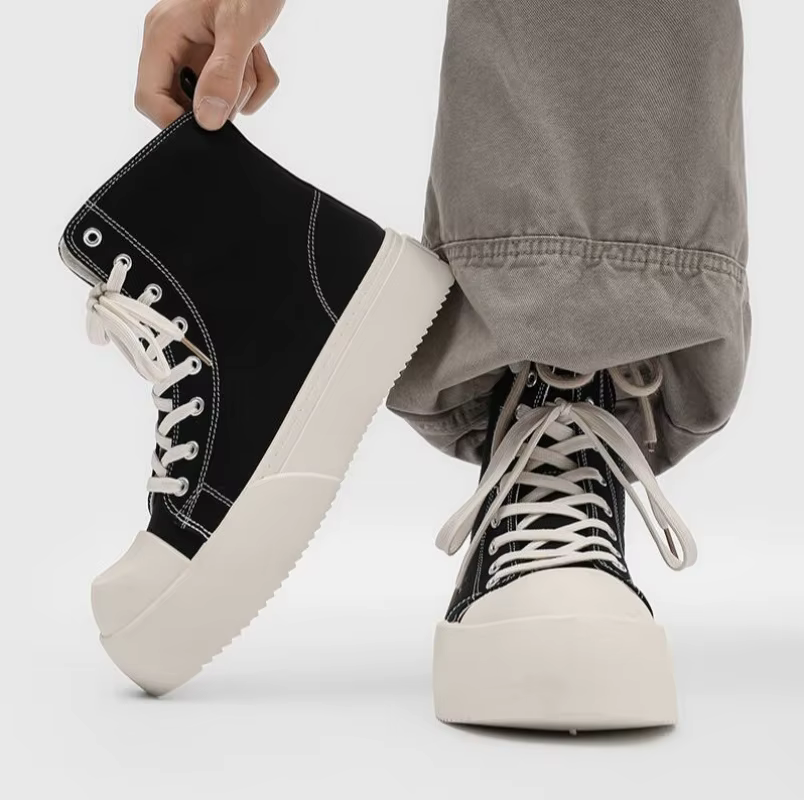 Baskets montantes noires pour hommes