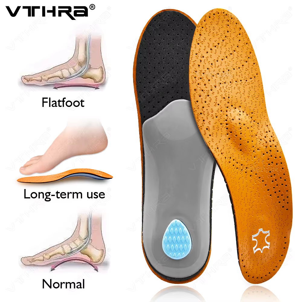 Semelle orthopédique en cuir PU