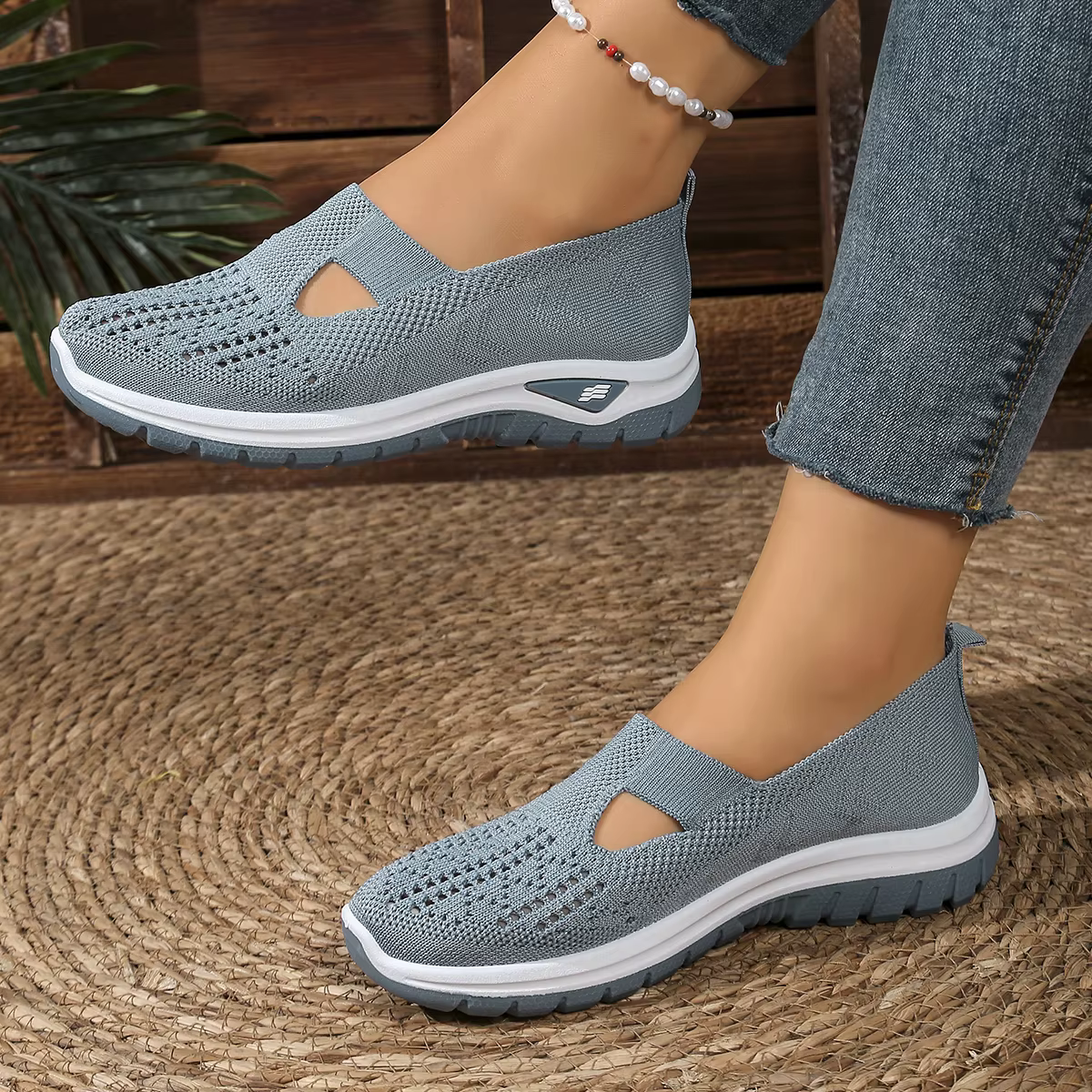 Chaussures de sport décontractées pour femmes avec maille respirante