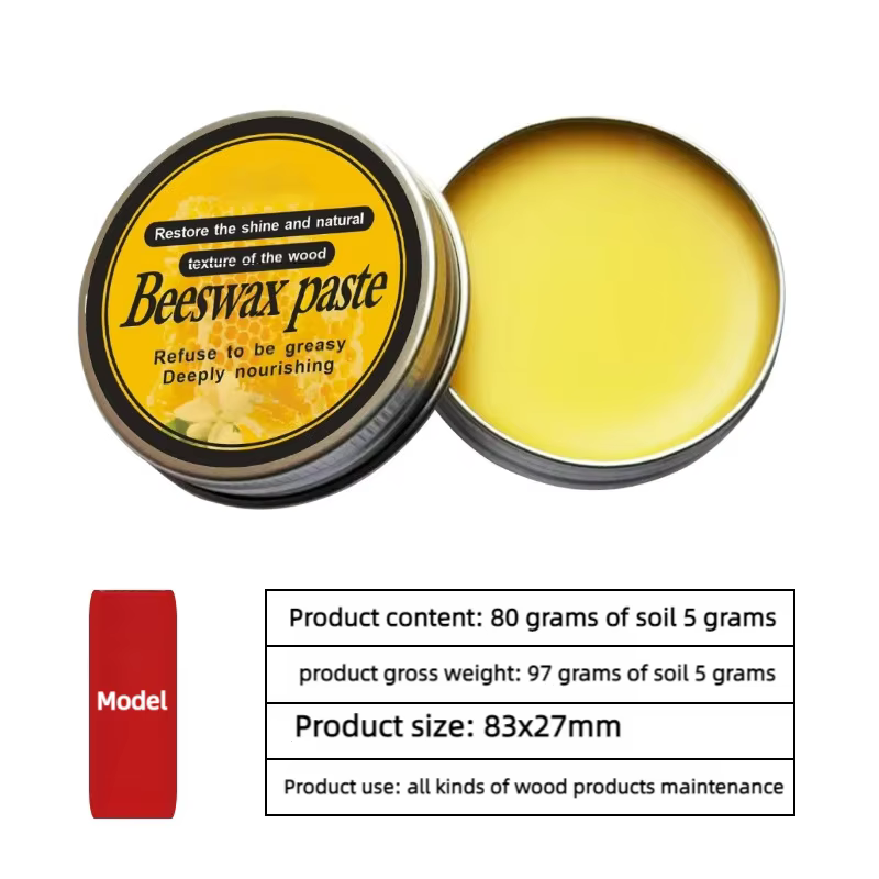 Cire d'abeille pour polissage de meubles, cire d'entretien pour meubles en bois, humidité profonde, produit en bois, cire éclaircissante, accessoires d'entretien des meubles