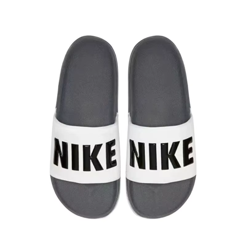 Nike Offcourt Slide Blanc Noir Minimaliste Polyvalent Respirant Antidérapant Résistant à l'usure Séchage rapide Pantoufles pour hommes BQ4639-001