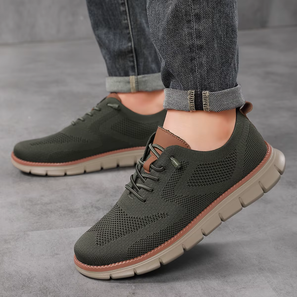 Chaussures en tissage Jacquard pour hommes