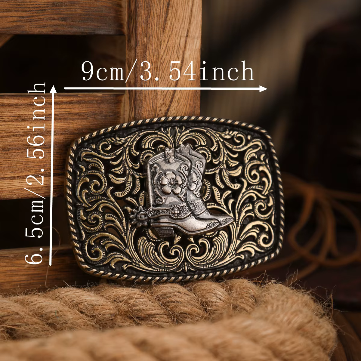 1 Boucle de ceinture de style occidental