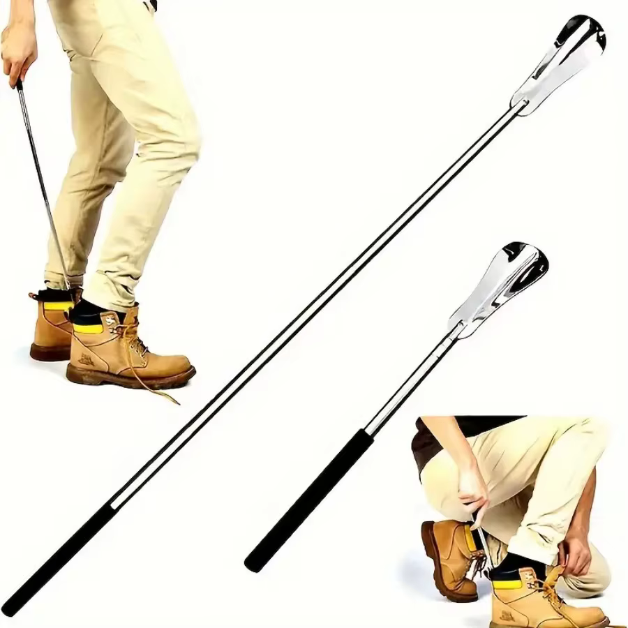 Extracteur de chaussures rétractable en acier inoxydable