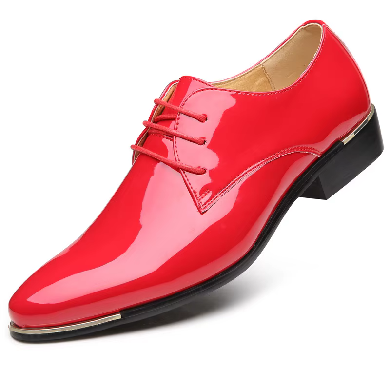 Chaussures en cuir verni pour hommes