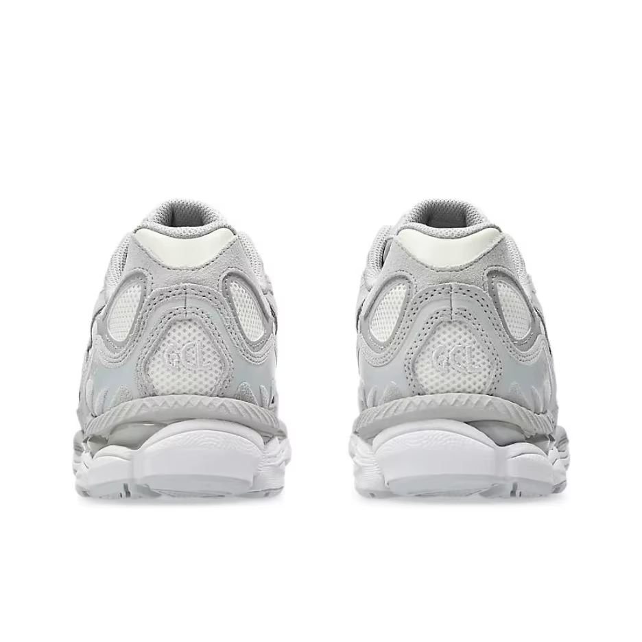 POIZON Asics GEL NYC Chaussures de course décontractées basses unisexe gris blanc 1203A663101