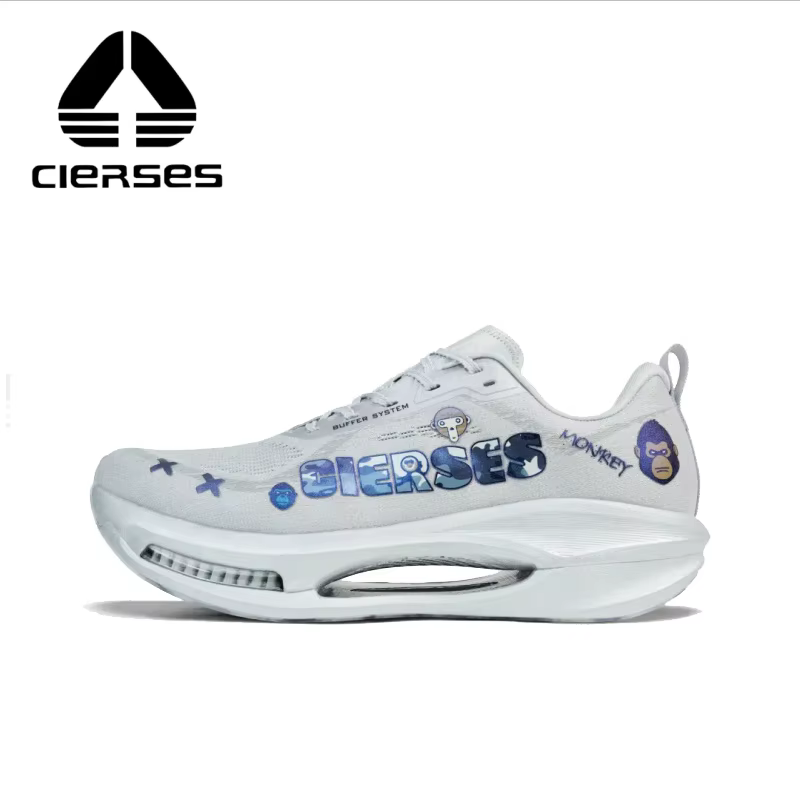 Chaussures de course à coussin d'air CIERSES avec plaque en carbone pour une forte absorption des chocs et une stabilité