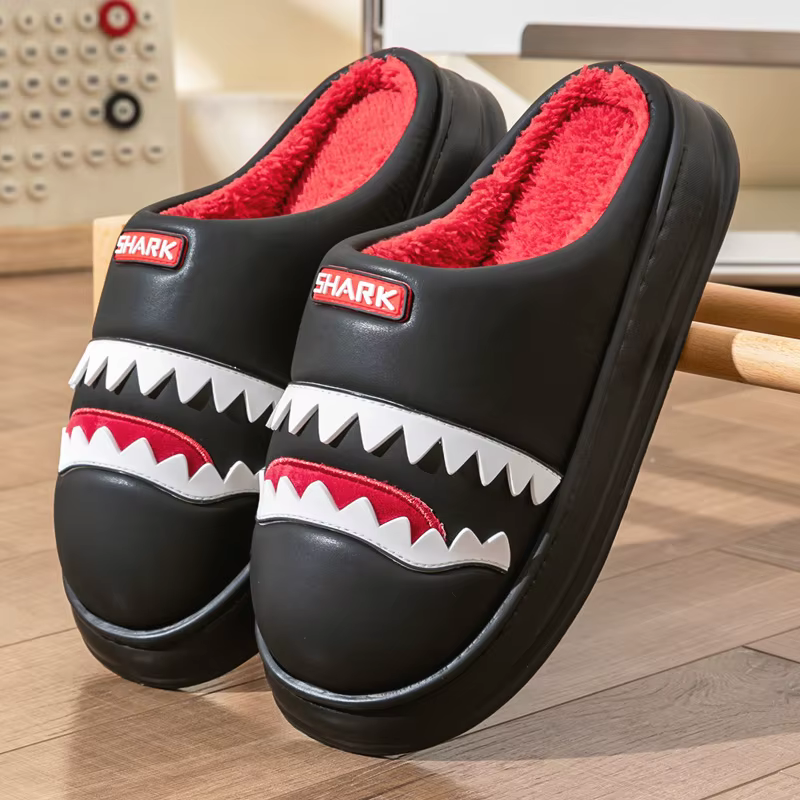 Pmoiste mignon pantoufles pour hommes broder coussin plate-forme maison chaussures Durable confortable chaud salon Slip-on hiver intérieur