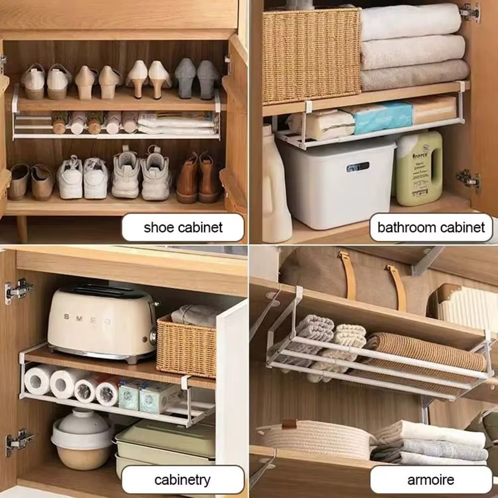 Étagère de rangement de chaussures Portable sous suspendu