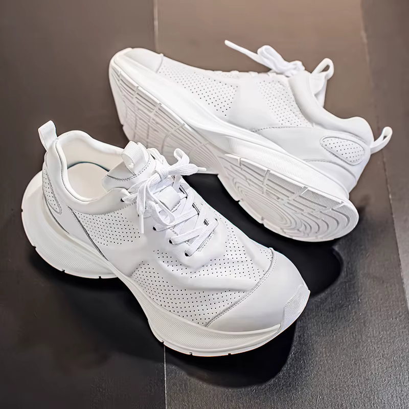 Hommes chaussures vulcanisées de haute qualité décontracté en cuir